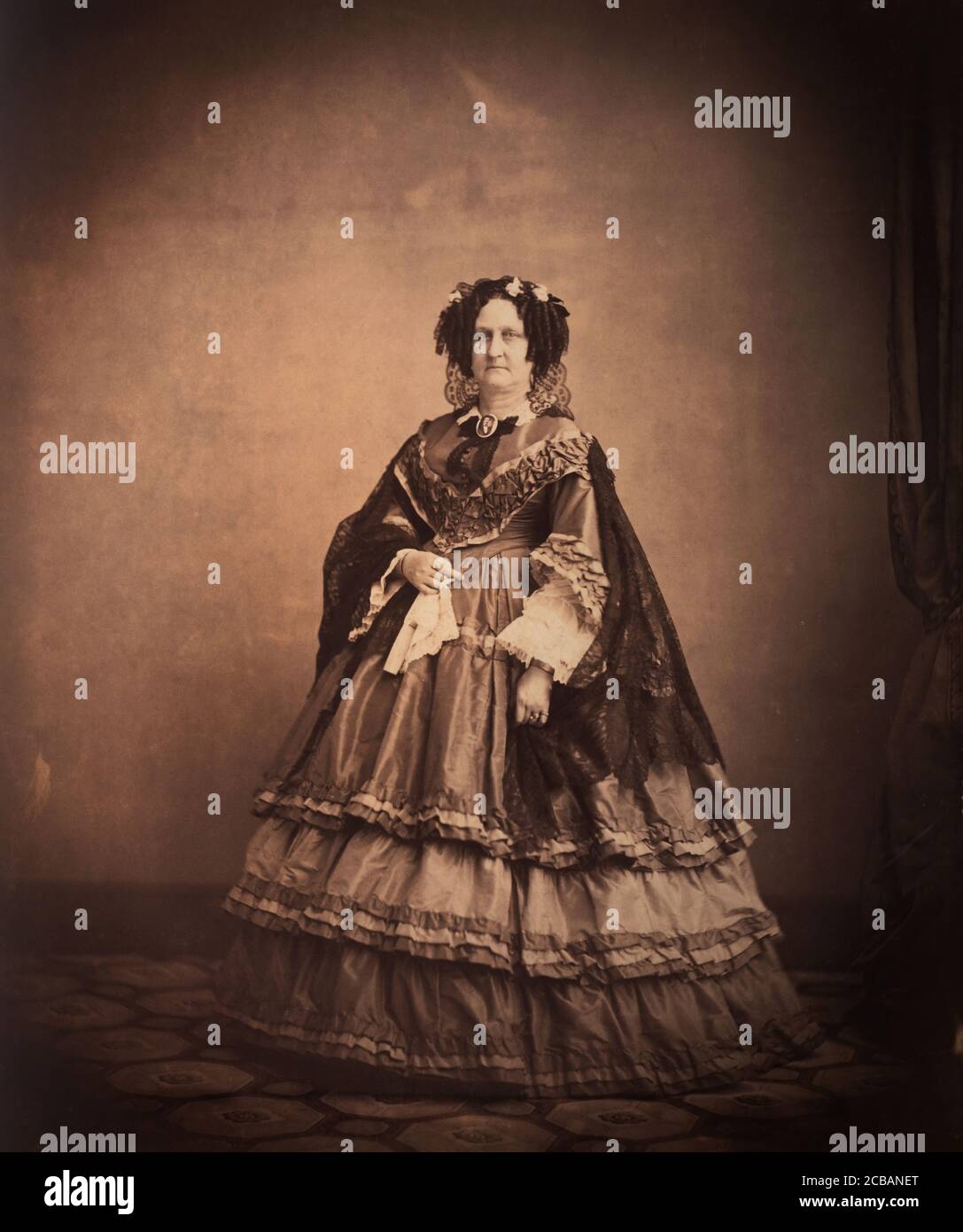 [Cornelia Van Ness Roosevelt], ca. 1857. Stockfoto