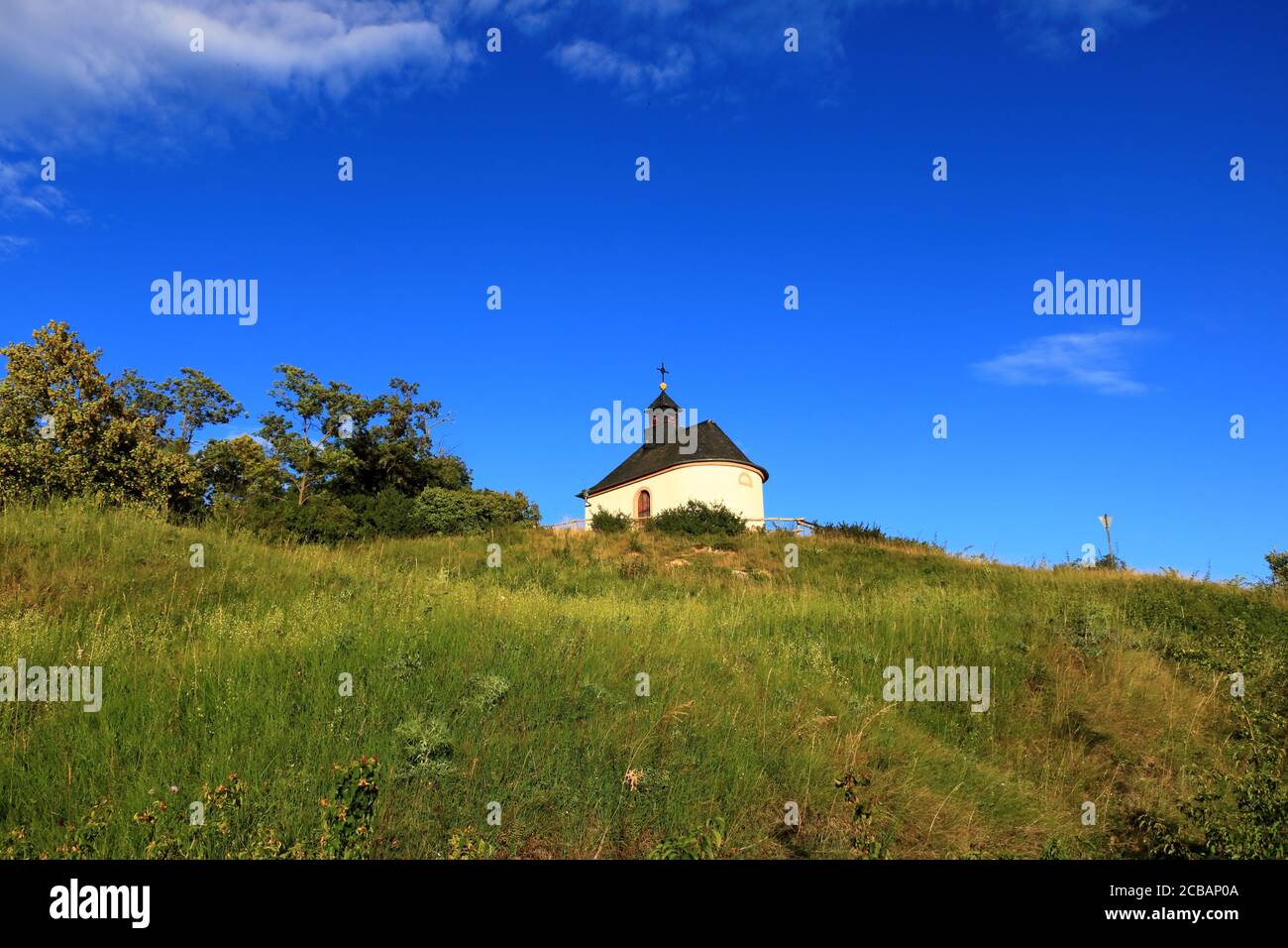 Kleine Kalmit-Kapelle, kleine Kalmit bei Ilbesheim in deutschland Stockfoto