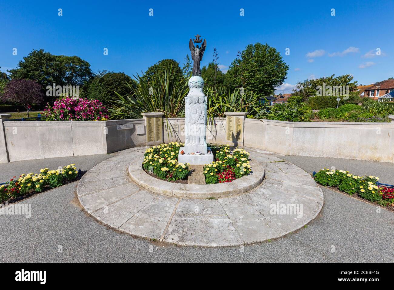 Das 1921 war Memorial im Remembrance Garden in Hythe, Kent, England Stockfoto