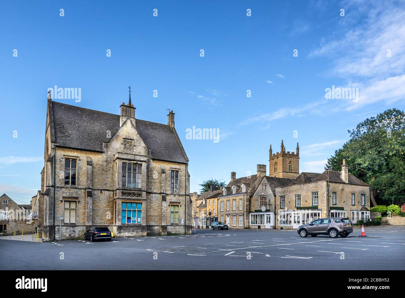 Die Cotswold Stadt Stow on the Wold Stockfoto