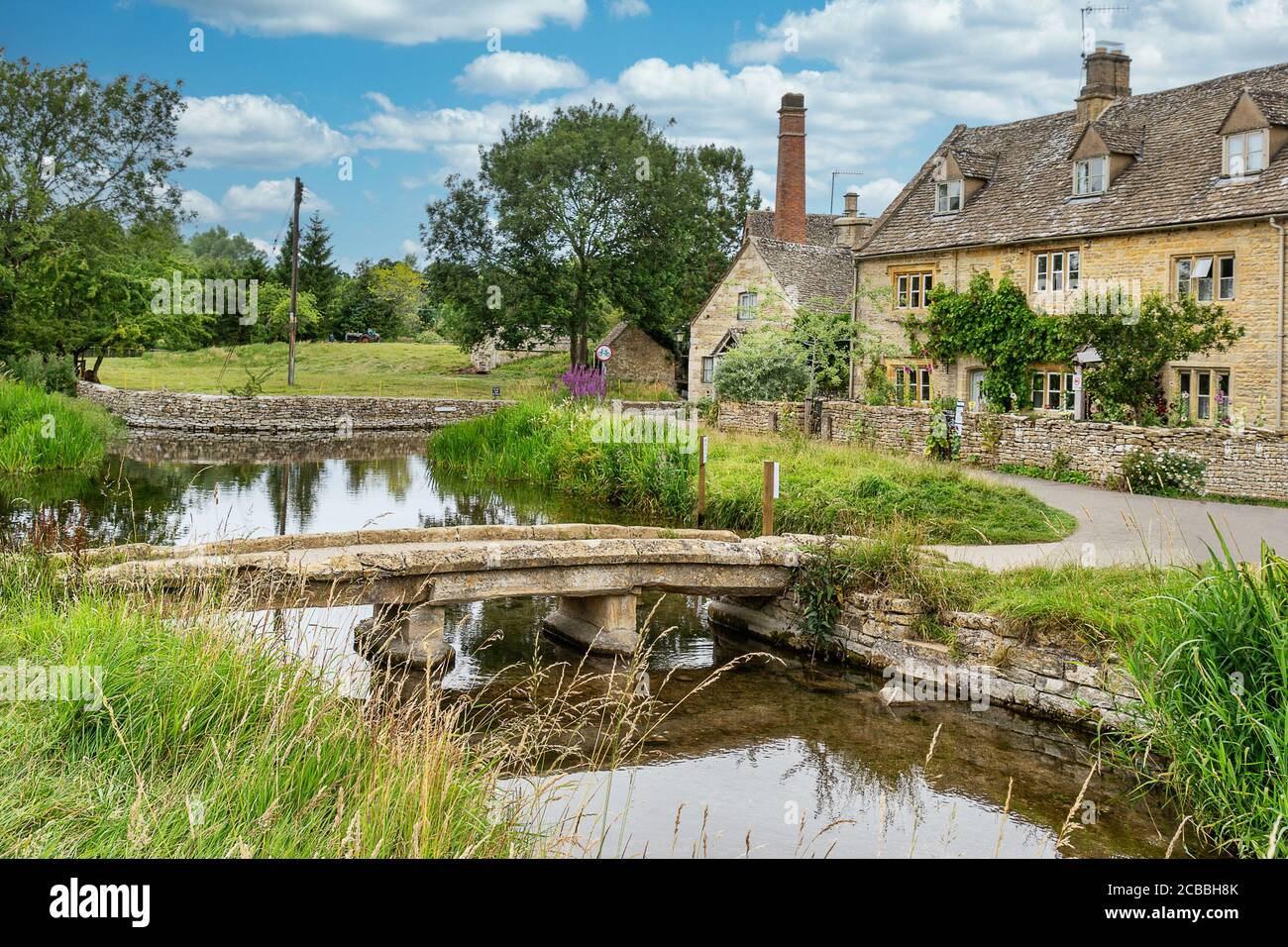Das Dorf Cotswolds von Lower Slaughter Stockfoto
