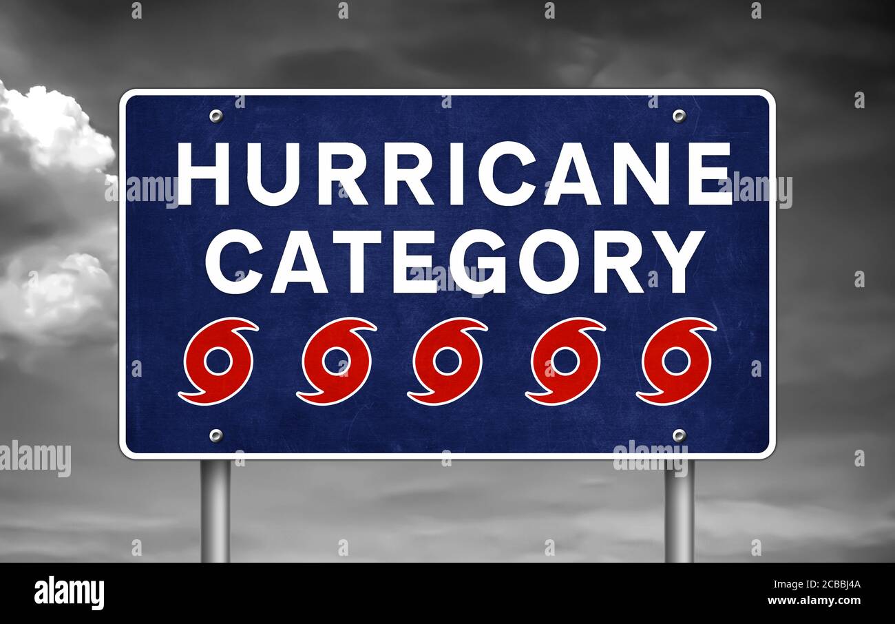 Hurrikan Kategorie 5 Stockfoto