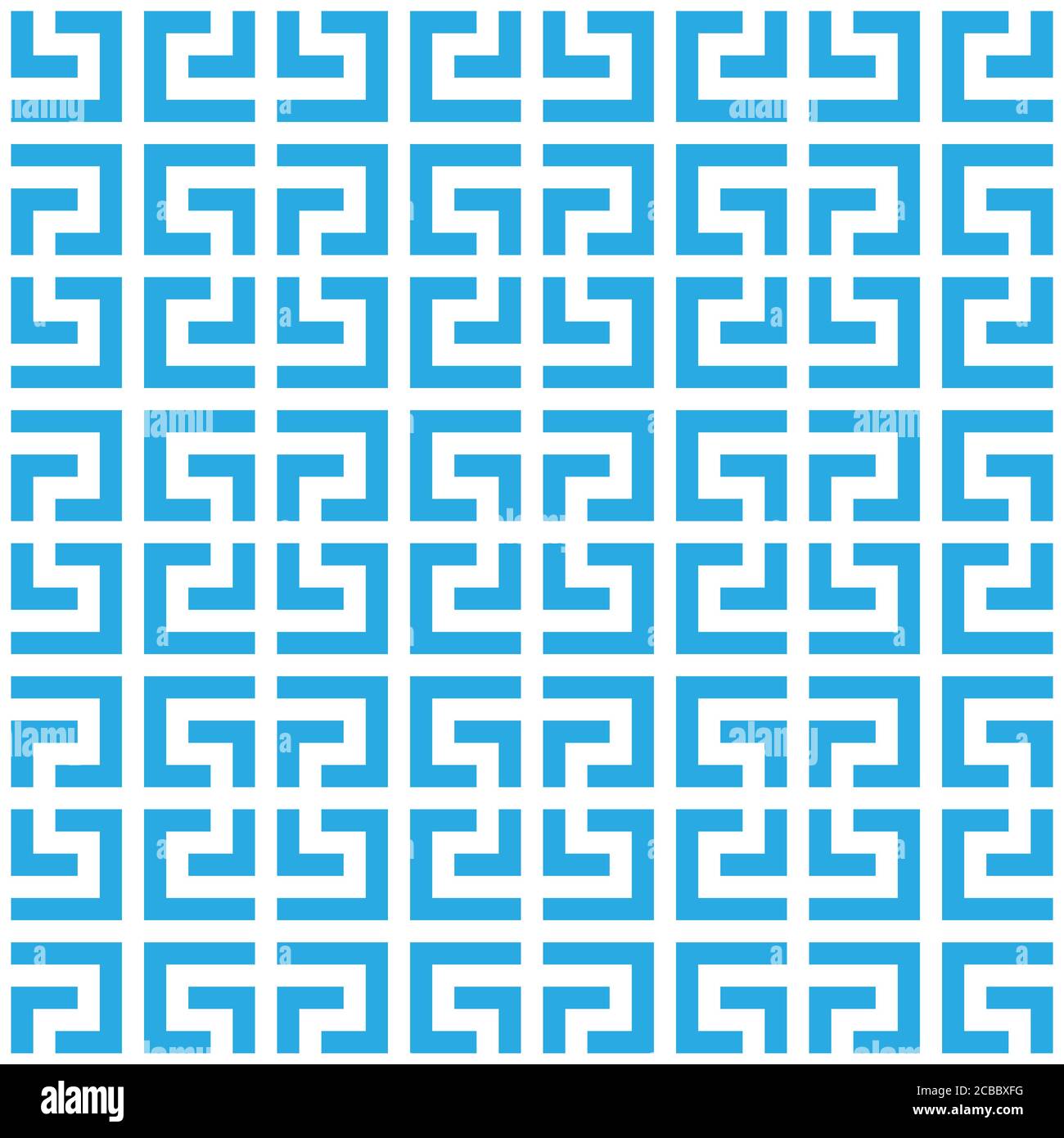 Griechische Schlüssel nahtlose Muster Hintergrund in schwarz und weiß. Vintage und Retro abstraktes Ornamentdesign. Einfache flache Vektorgrafik. Stock Vektor
