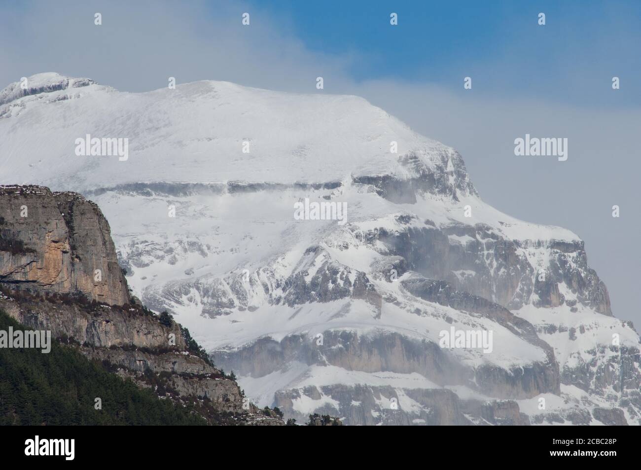 Las Olas Gipfel im Ordesa und Monte Perdido Nationalpark. Pyrenäen. Huesca. Aragon. Spanien. Stockfoto