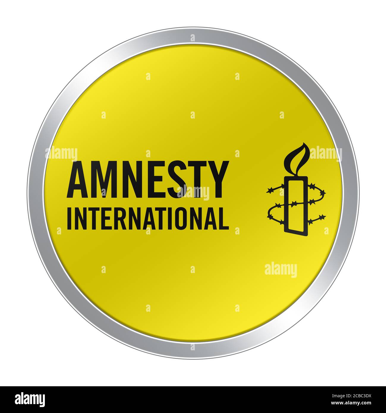 Amnesty International Symbol logo Stockfoto