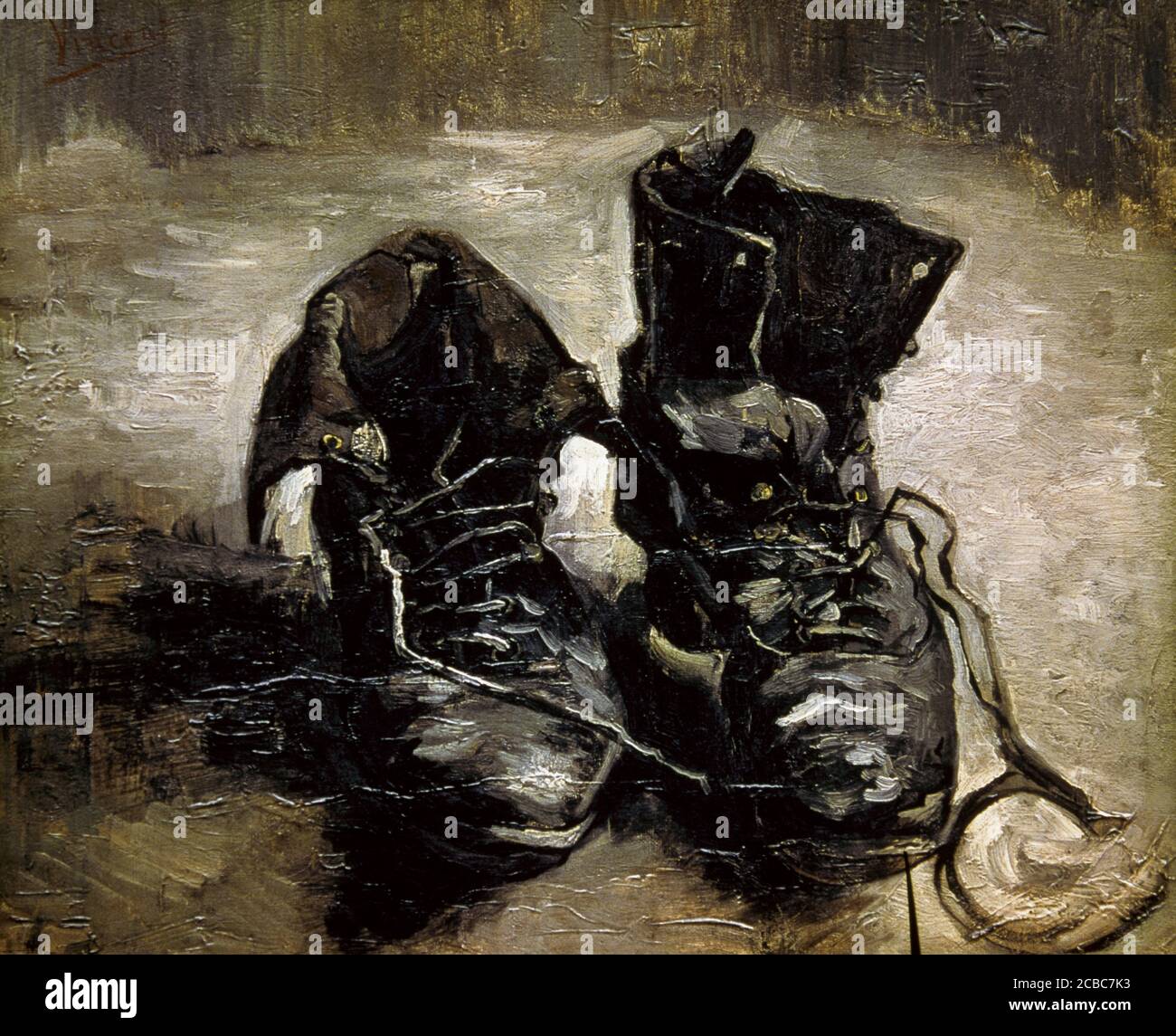 Vincent Van Gogh (1853-1890). Holländischer Maler nach dem Impressionismus. Ein Paar Schuhe, 1886. Öl auf Leinwand (37,5 x 45,0 cm). Van Gogh Museum. Amsterdam, Niederlande. Stockfoto