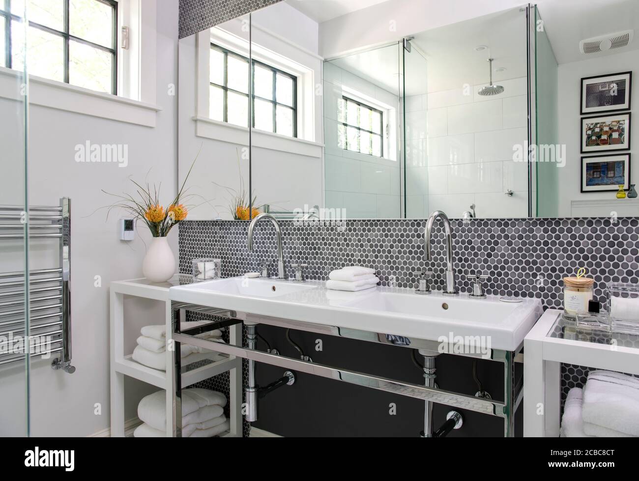 Modernes Baddesign Stockfoto