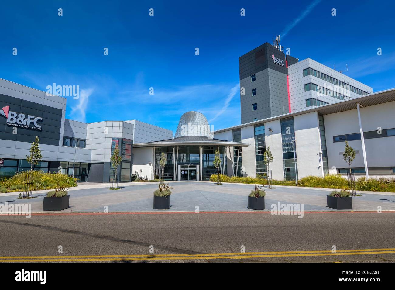 Blackpool und das Fylde College in Bispham, Lancashire UK Stockfoto