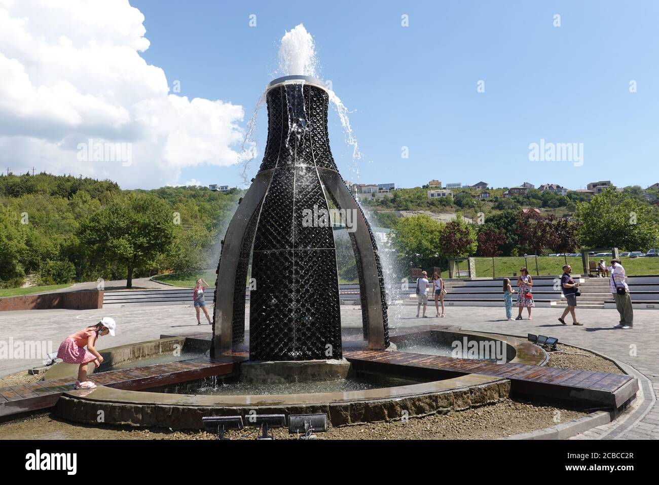 Abrau-Durso Wein- und Champagner-Produktionshaus Stockfoto