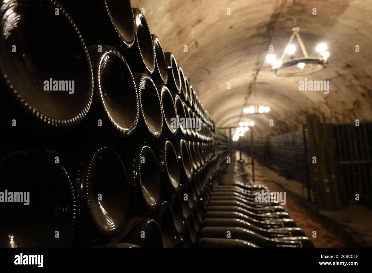 Abrau-Durso Wein- und Champagner-Produktionshaus Stockfoto