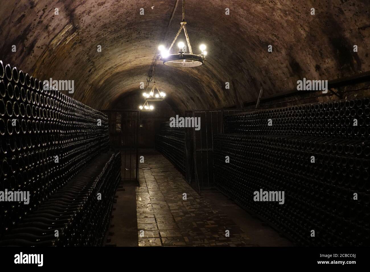 Abrau-Durso Wein- und Champagner-Produktionshaus Stockfoto