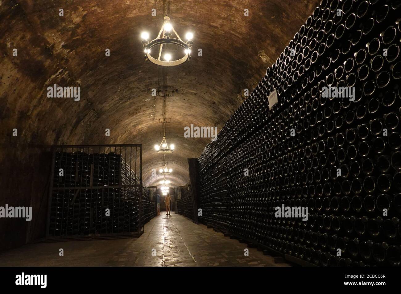 Abrau-Durso Wein- und Champagner-Produktionshaus Stockfoto