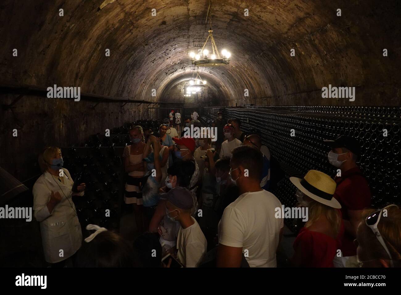 Abrau-Durso Wein- und Champagner-Produktionshaus Stockfoto
