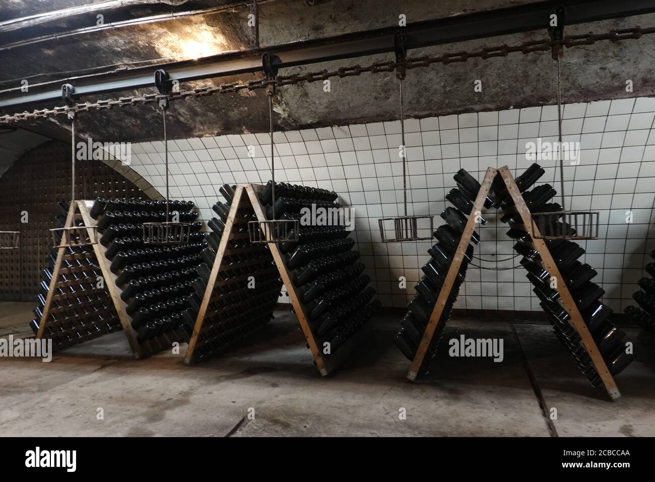 Abrau-Durso Wein- und Champagner-Produktionshaus Stockfoto