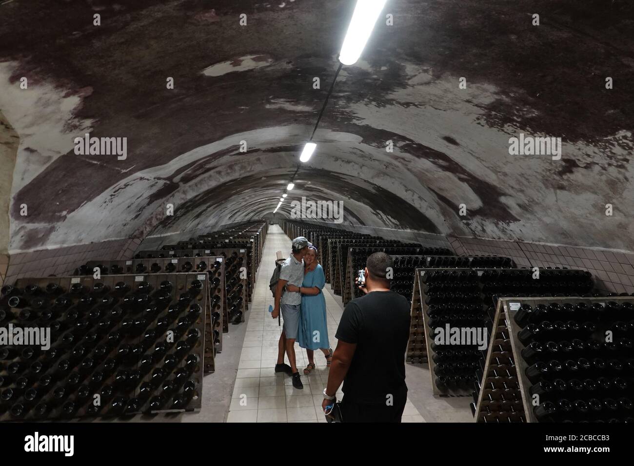 Abrau-Durso Wein- und Champagner-Produktionshaus Stockfoto