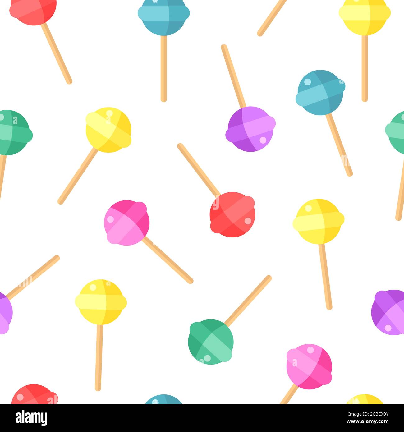 Süßes Muster. Candy Farbe Hintergrund Vektor-Illustration. Stock Vektor