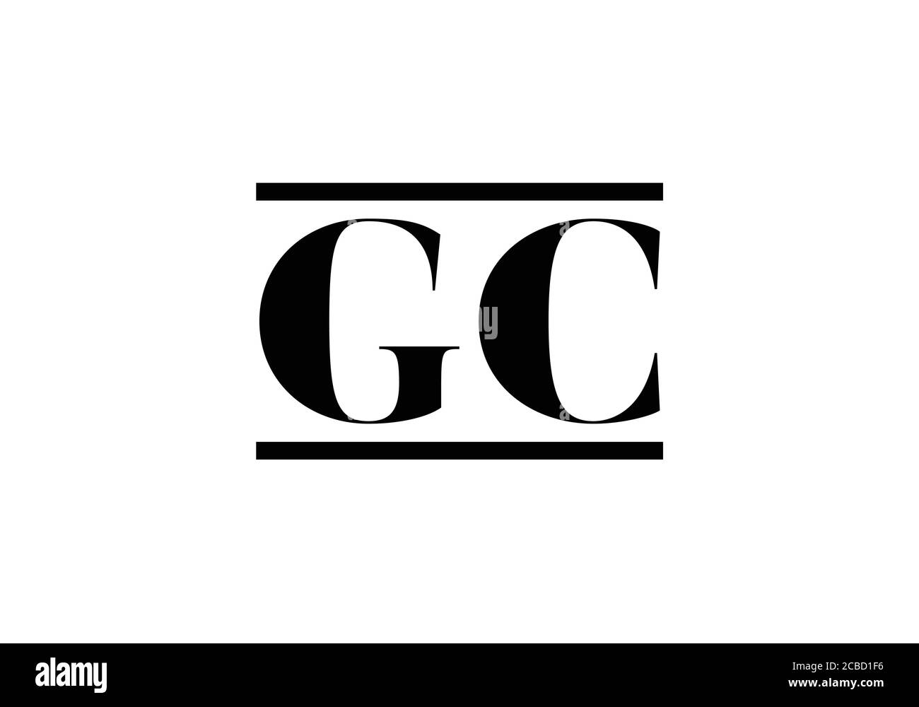 G C Anfangsbuchstabe Logo-Design, grafisches Alphabet-Symbol für Corporate Business Identity Stock Vektor