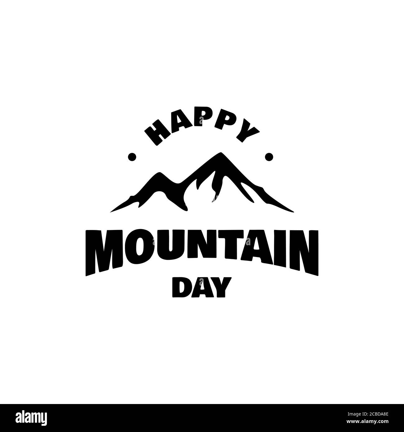 International Mountain Day Vektor. Für Grußkarte, Poster und Banner. Symbolillustrationen Stock Vektor