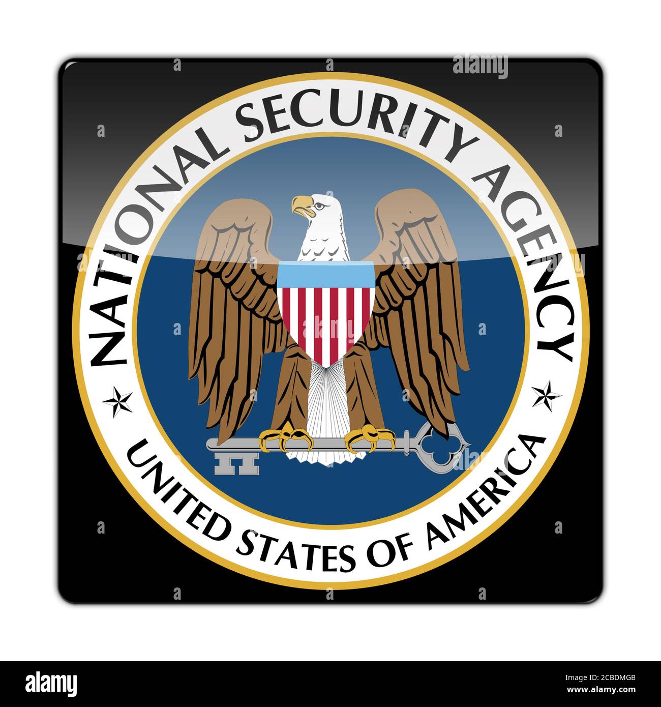 Symbol der nationalen Sicherheitsagentur Stockfoto