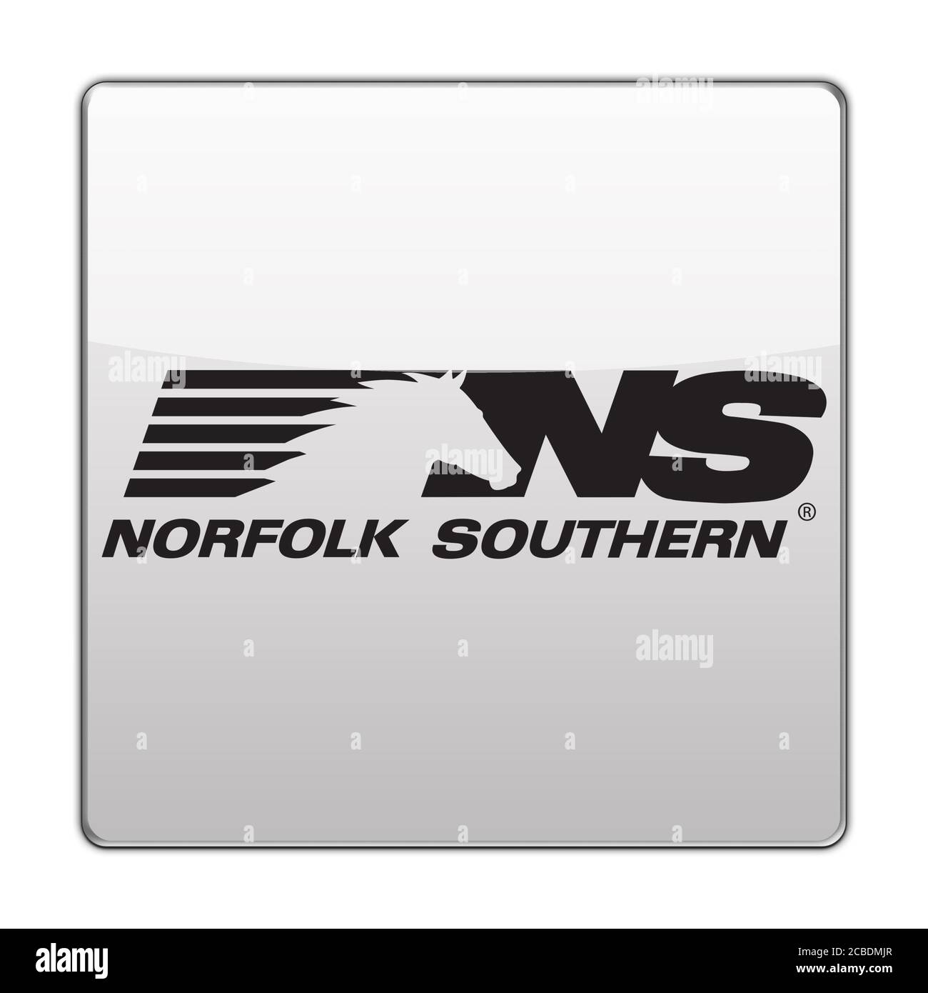 Symbol der Norfolk Southern Railway Stockfoto