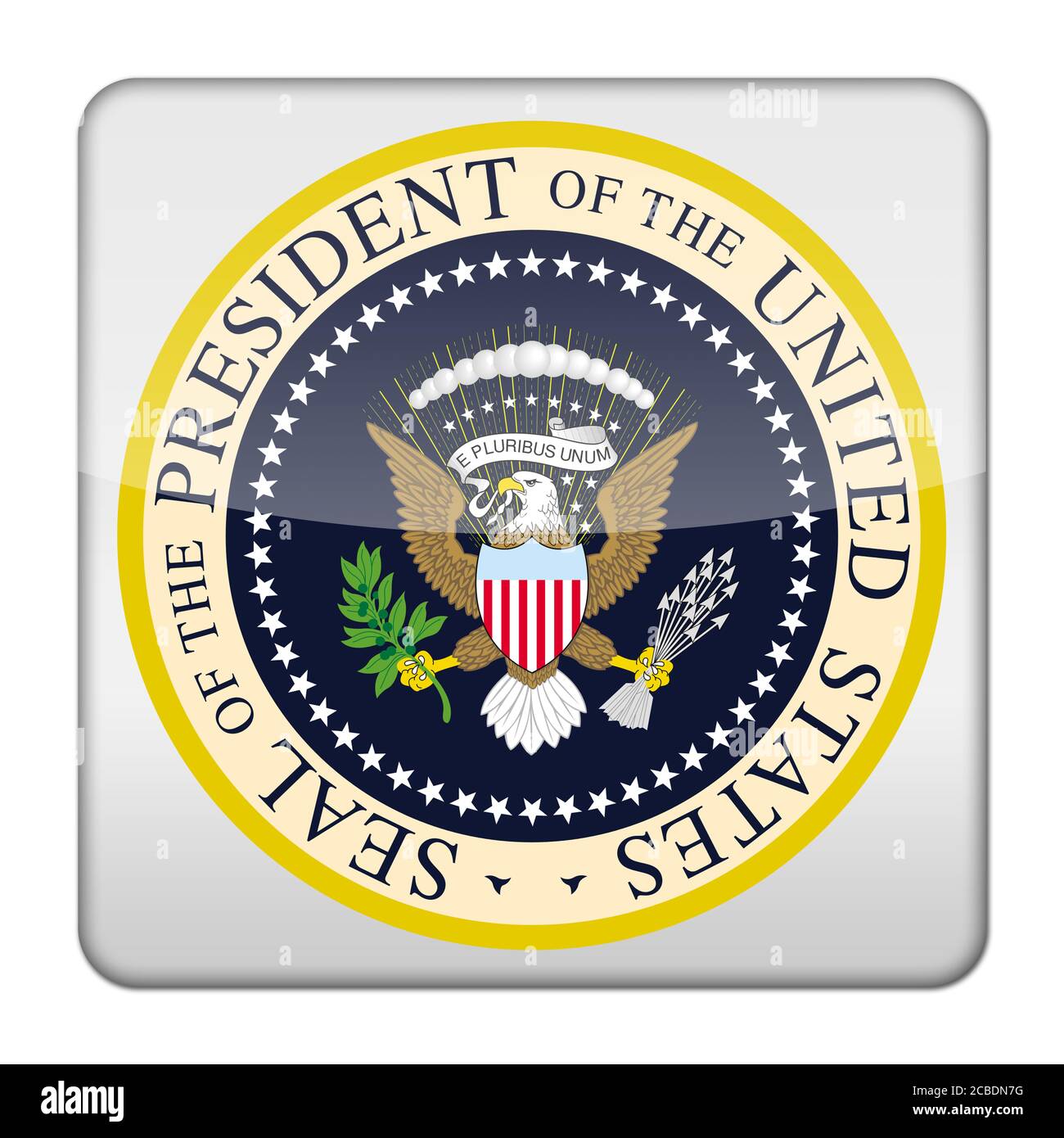 Siegel für den Präsidenten der Vereinigten Staaten von Amerika Stockfoto