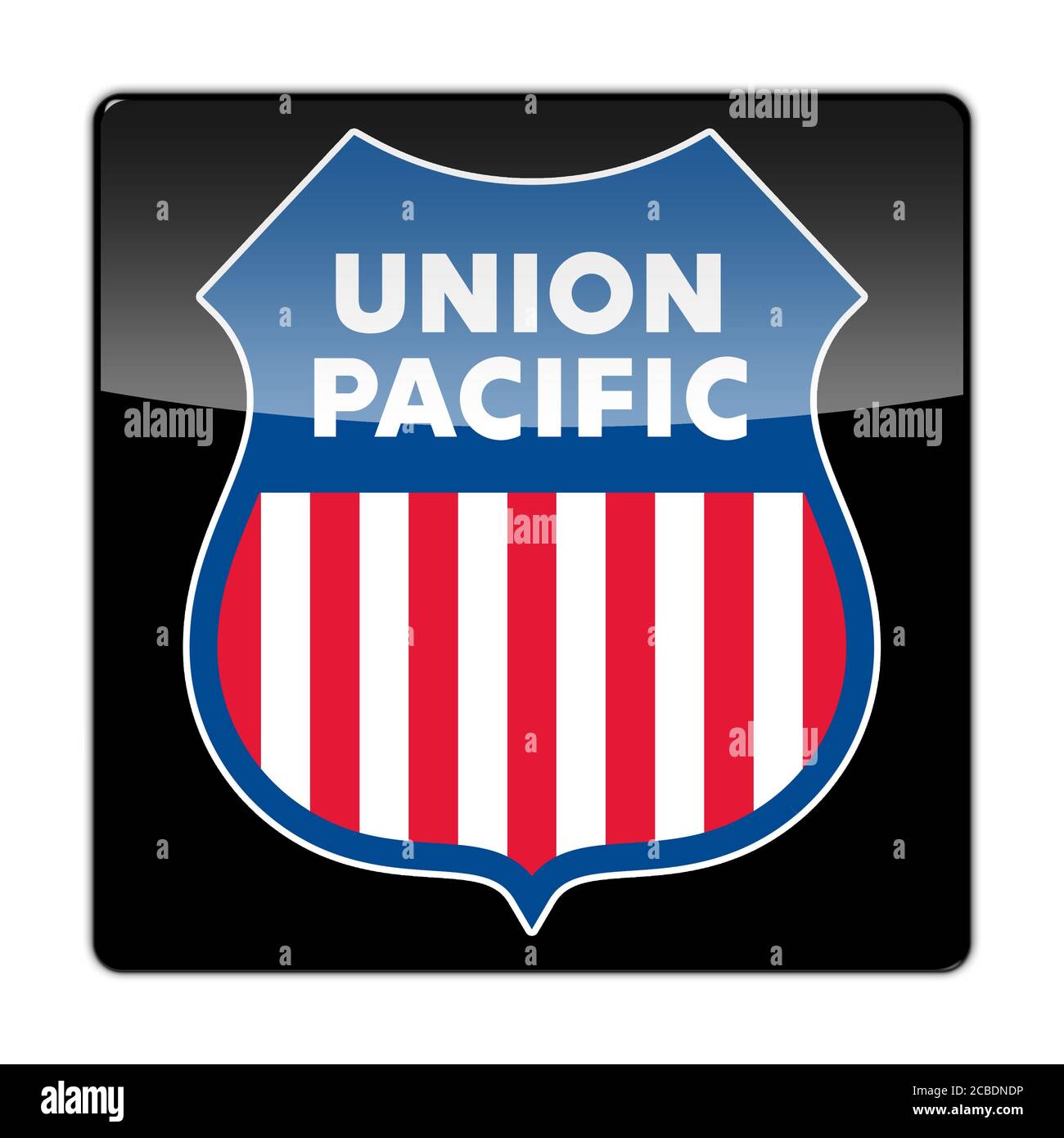 Symbol der Union Pacific Railroad Stockfoto