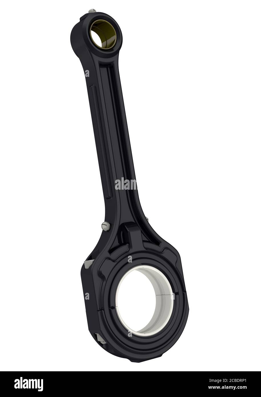 Die Pleuel eines Verbrennungsmotors. 3D-Illustration Stockfoto