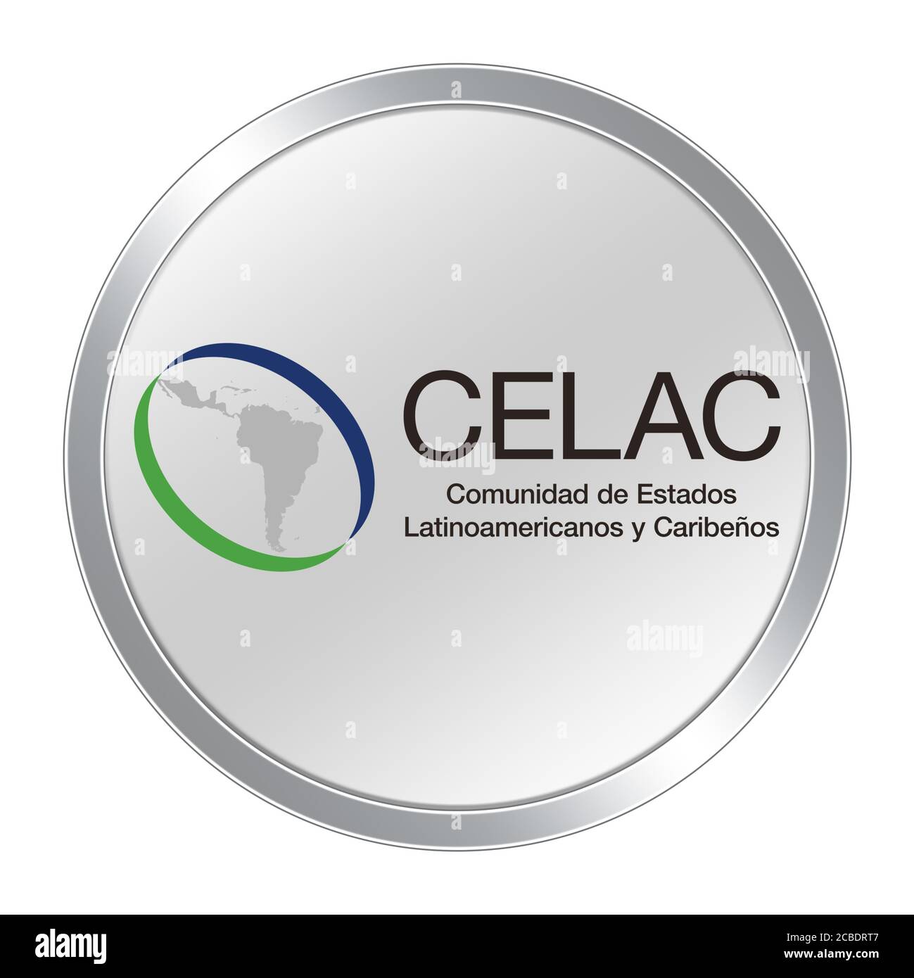Gemeinschaft der Lateinamerikanischen und Karibischen Staaten CELAC-Symbol logo Stockfoto