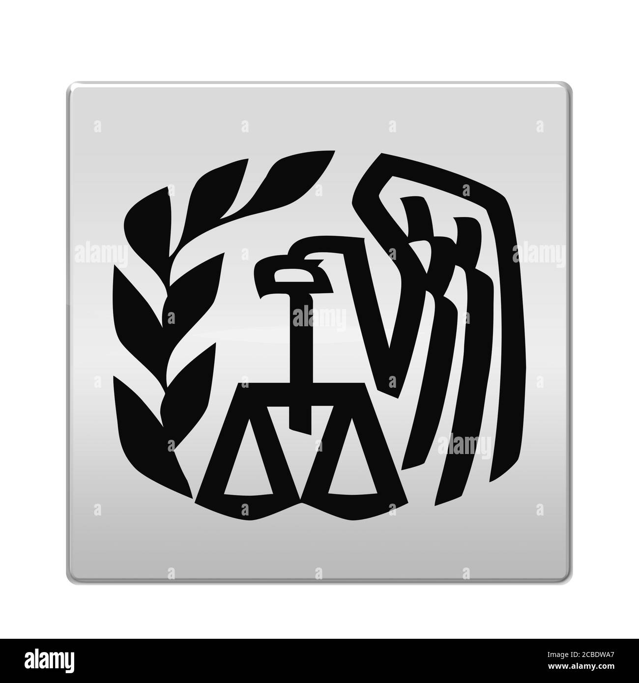 IRS-Symbol für Internal Revenue Service Stockfoto