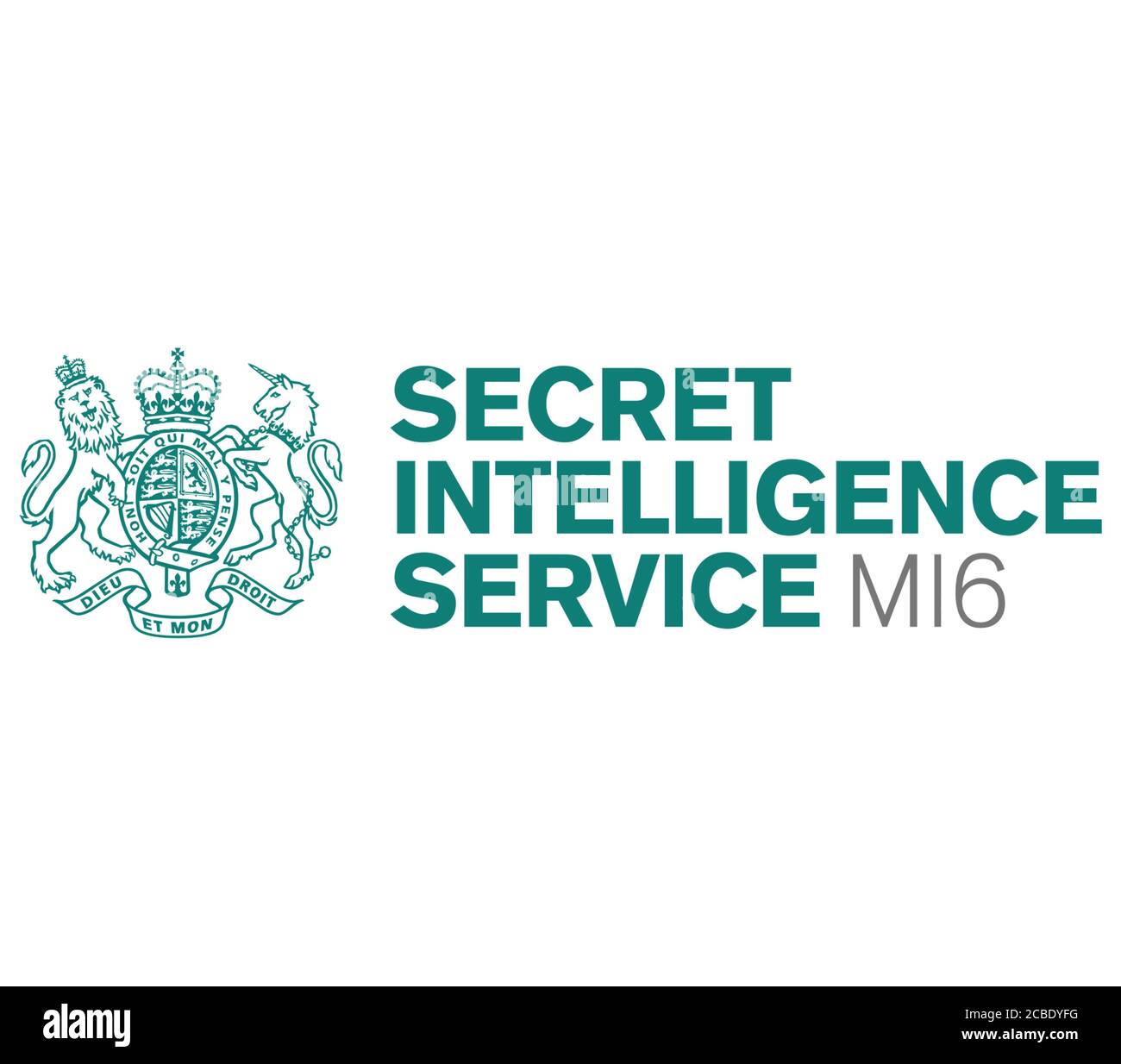 Geheimdienst MI6 SIS Symbol logo Stockfoto