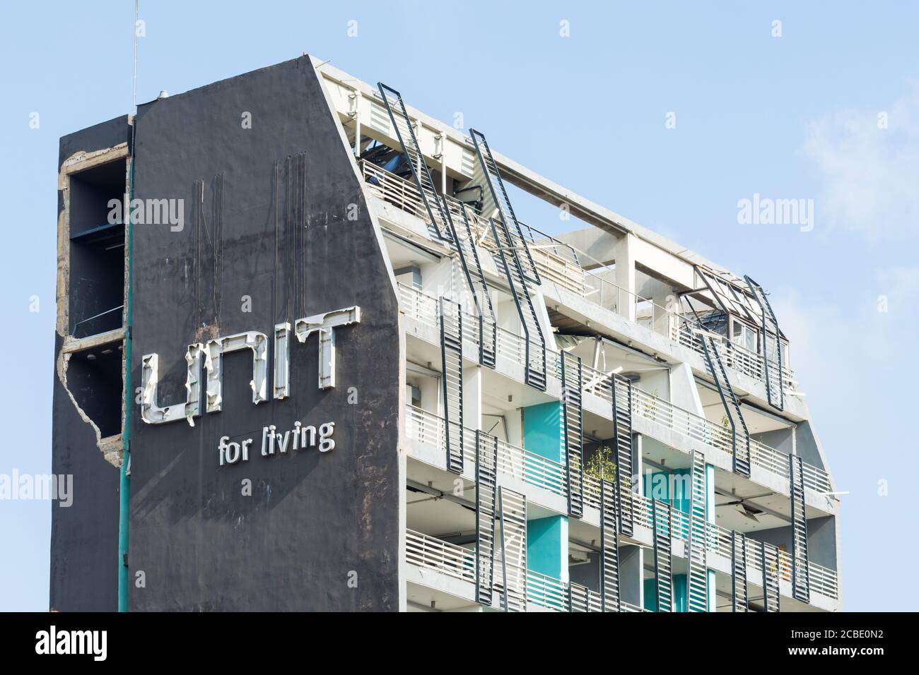 Beschädigte Gebäude nach einer massiven Explosion erschütterten Beirut am 4. August 2020, Achrafieh/Beirut, Libanon Stockfoto Beschädigte Gebäude nach einer massiven Explosion erschütterten Beirut am 4. August 2020, Achrafieh/Beirut, Libanon Stockfoto