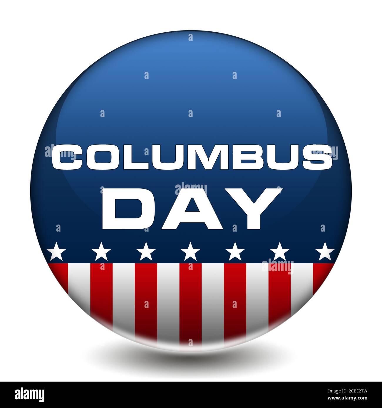 American Columbus Day Abzeichen Stockfoto