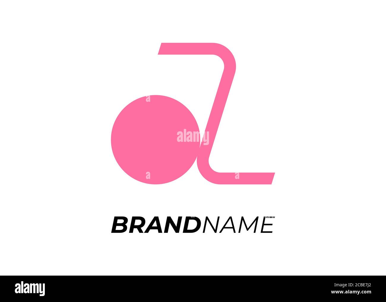 Markeninitial AZ Abstract Letter for Business Identity Logo Design Concept. A Z Art Typografie Zeichen Vektor isoliert Unternehmen Logo Vorlage Illustration Stock Vektor