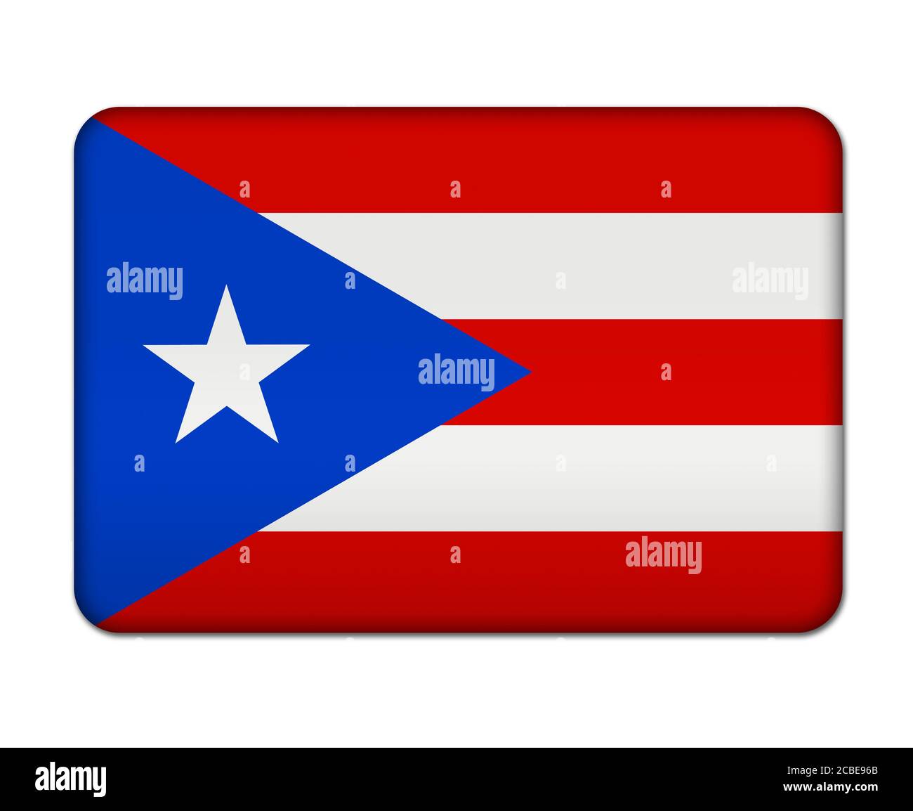Symbol für die Flagge von Puerto Rico Stockfoto