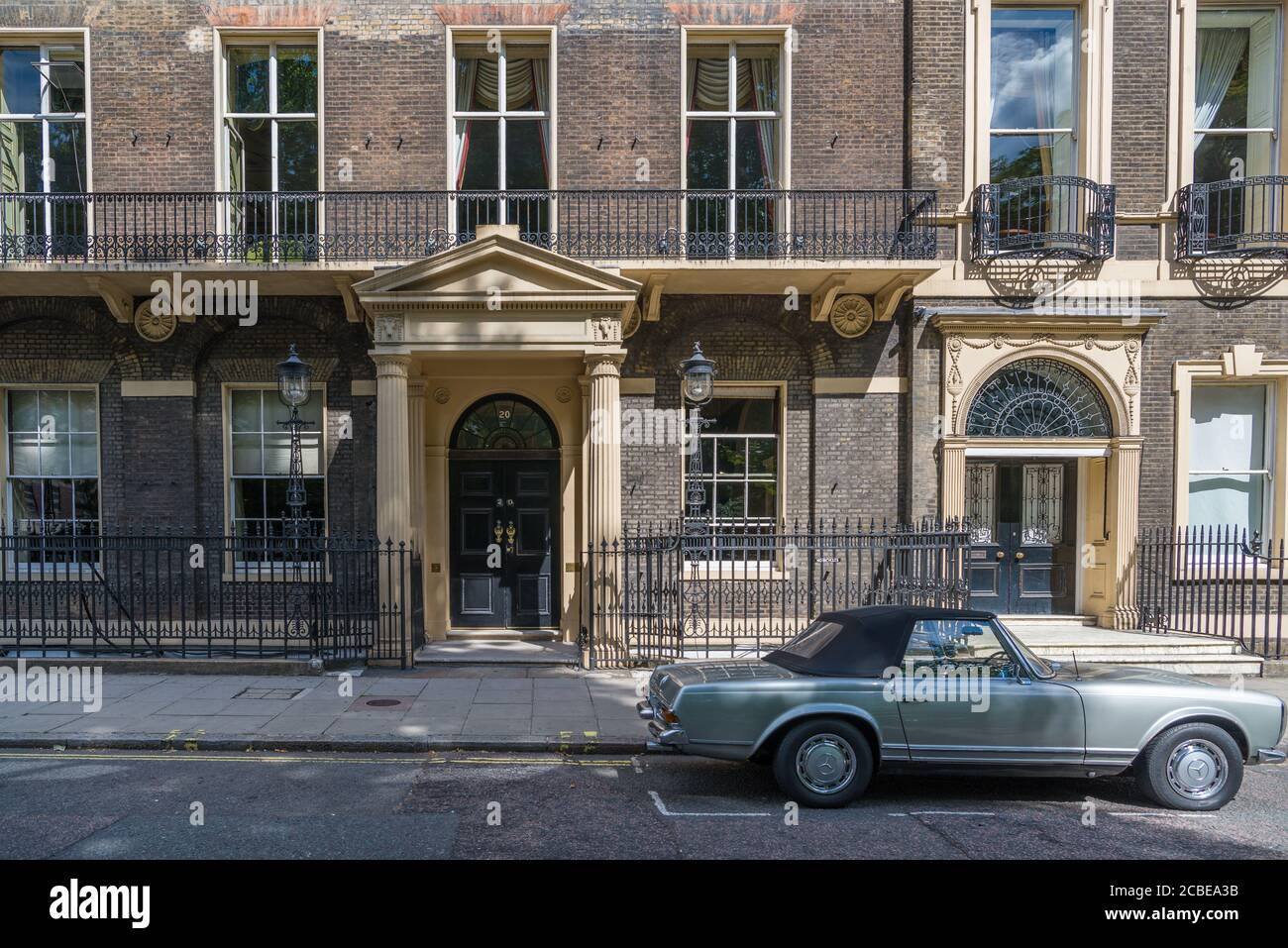 Home House, ein privater Mitgliederclub in 20, Portman Square, Marylebone, London, England, Großbritannien Stockfoto