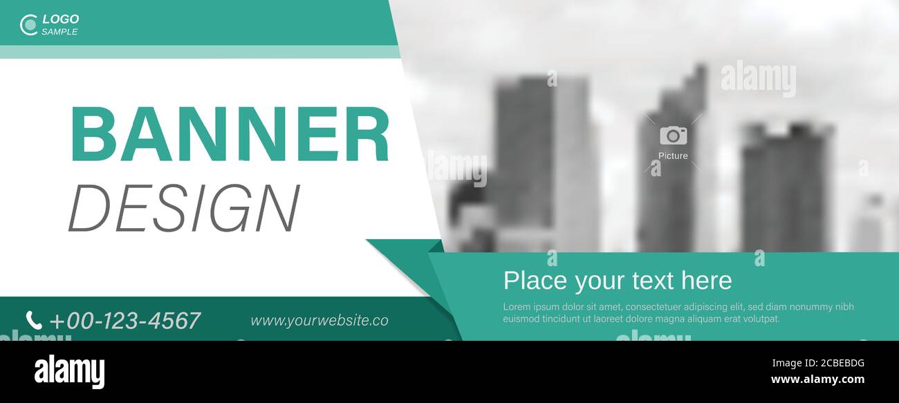 Weiß grün medizinischen Thema moderne Cover Banner Vektor-Vorlage mit Platz für das Hinzufügen Ihres Bildes Stock Vektor