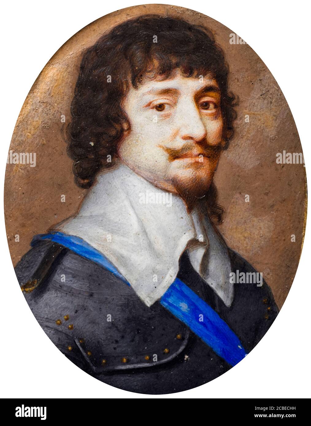 Friedrich V. (1596-1632), Kurfürst Palatin, König von Böhmen, Porträtminiatur von John Hoskins, um 1630-1639 Stockfoto