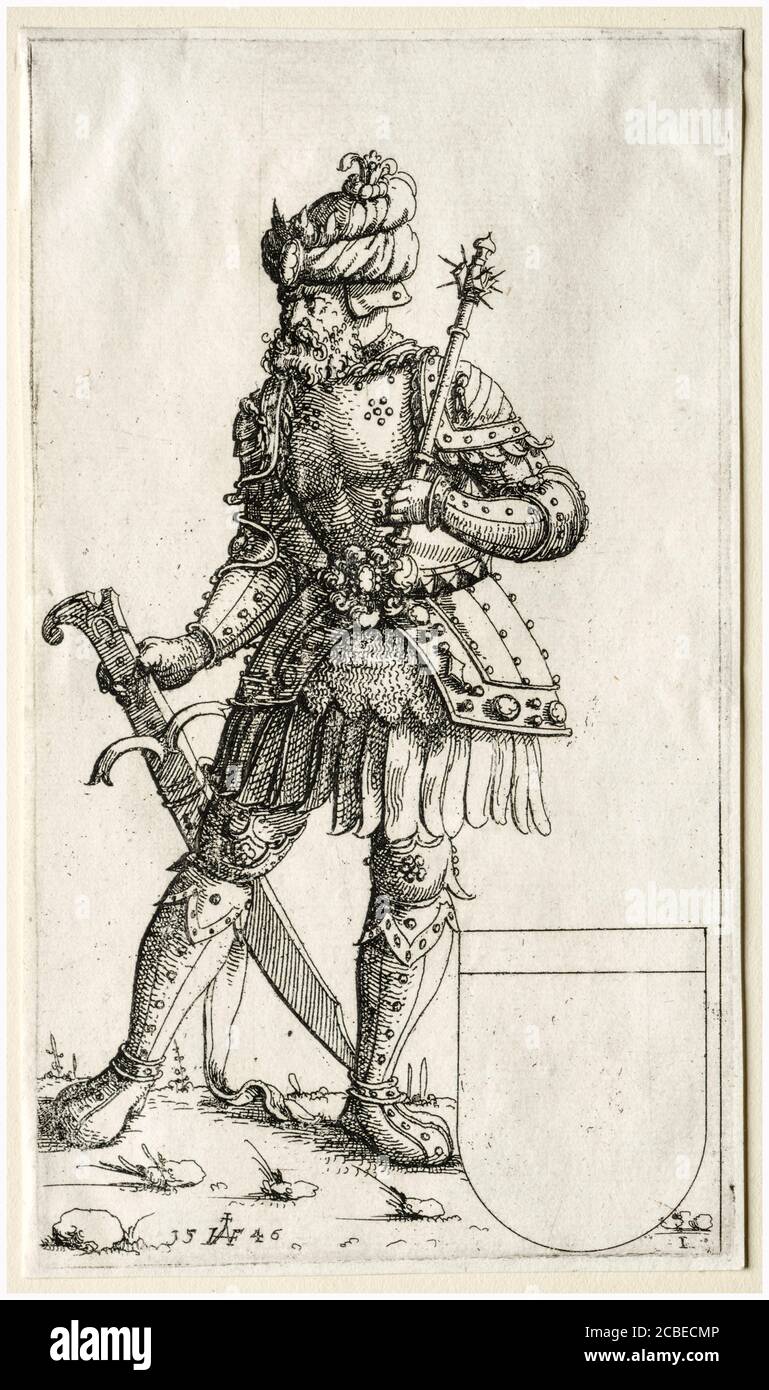 Sigismund II. Augustus (1520-1572), König von Polen, Druck von Augustin Hirschvogel, 1546 Stockfoto