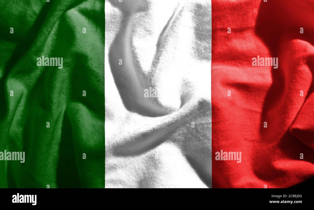 Flagge von Italien Stockfoto