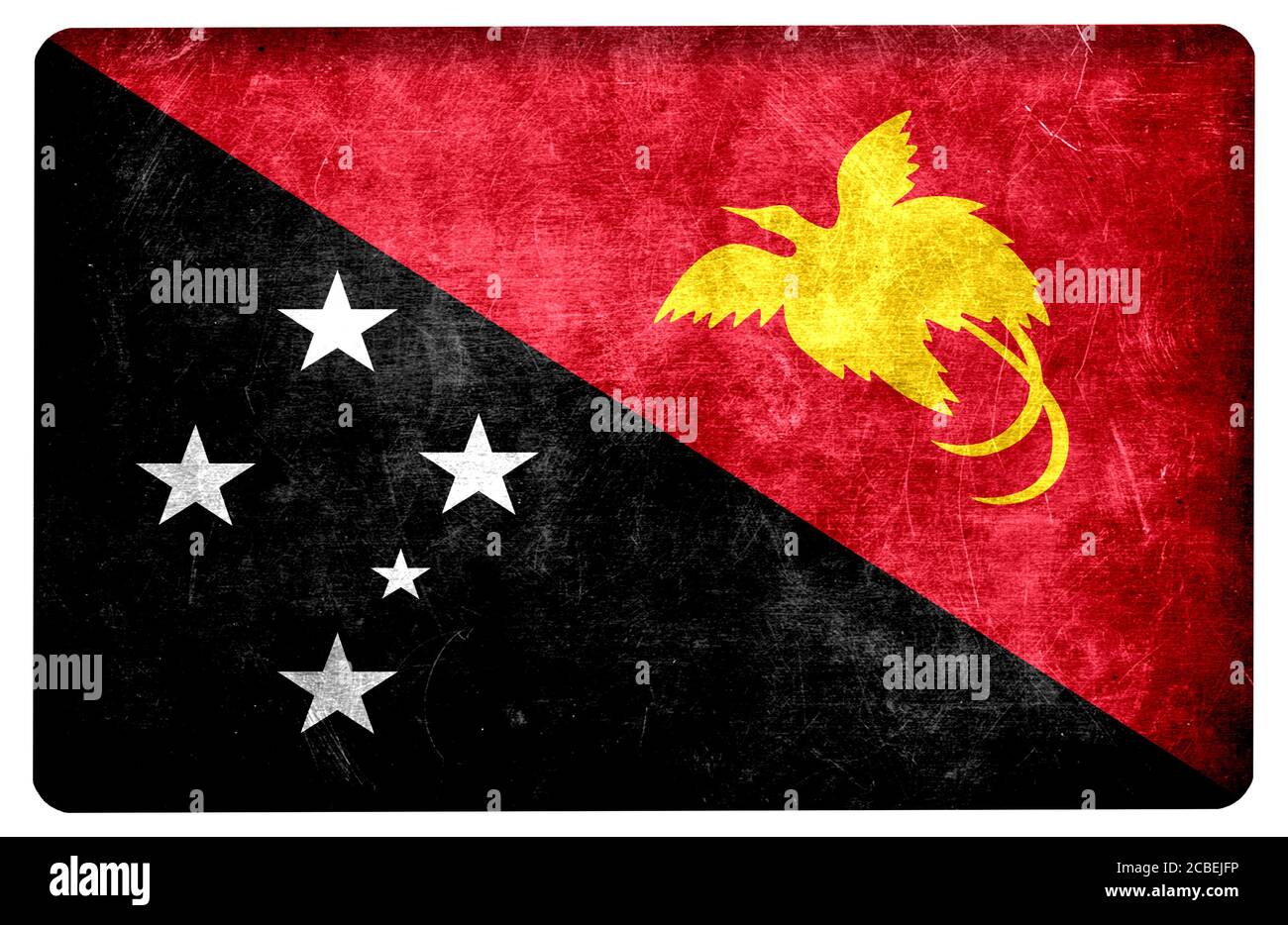 Flagge von Neu-Guinea Stockfoto