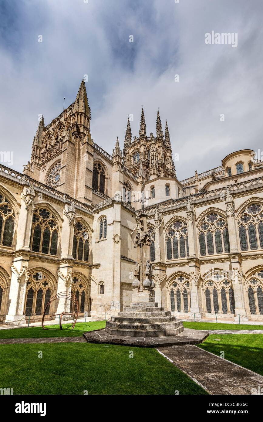 Kathedrale der Heiligen Maria von Burgos, Burgos, Kastilien und Leon, Spanien Stockfoto
