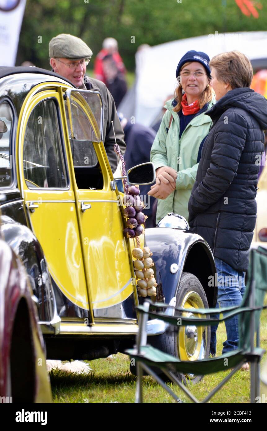 Classic 2CV Auto Rallye Stockfoto