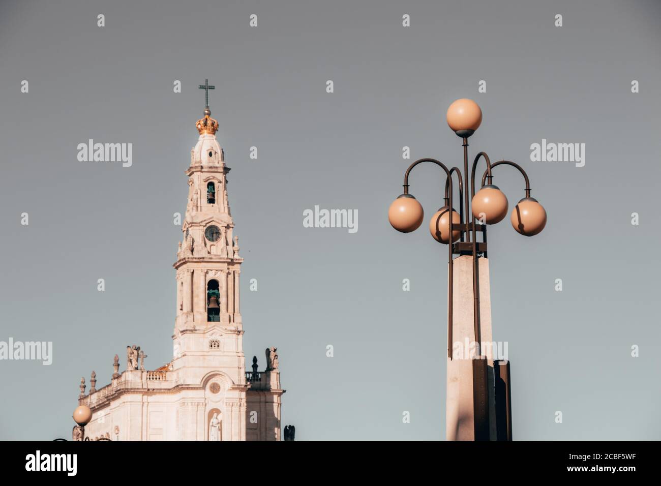 Hauptbasilika des Heiligtums von fatima in Fatima, Portugal Stockfoto