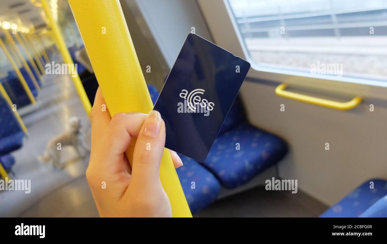 Zugangskarte von SL Stockholm öffentlichen Verkehrsmitteln. Mit dieser Karte können Sie den Zug