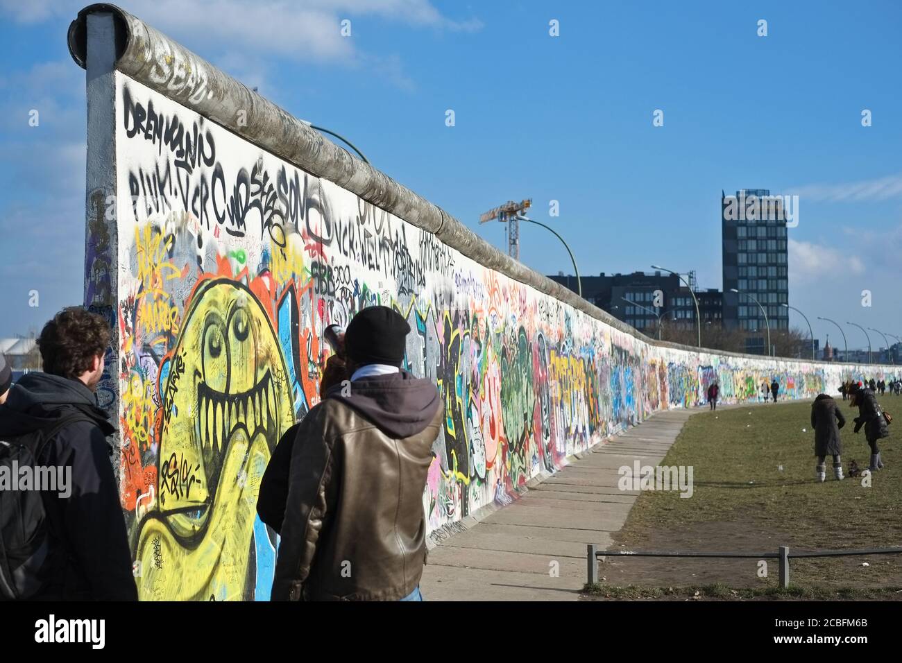 East Side Gallery in Berlin Stockfoto
