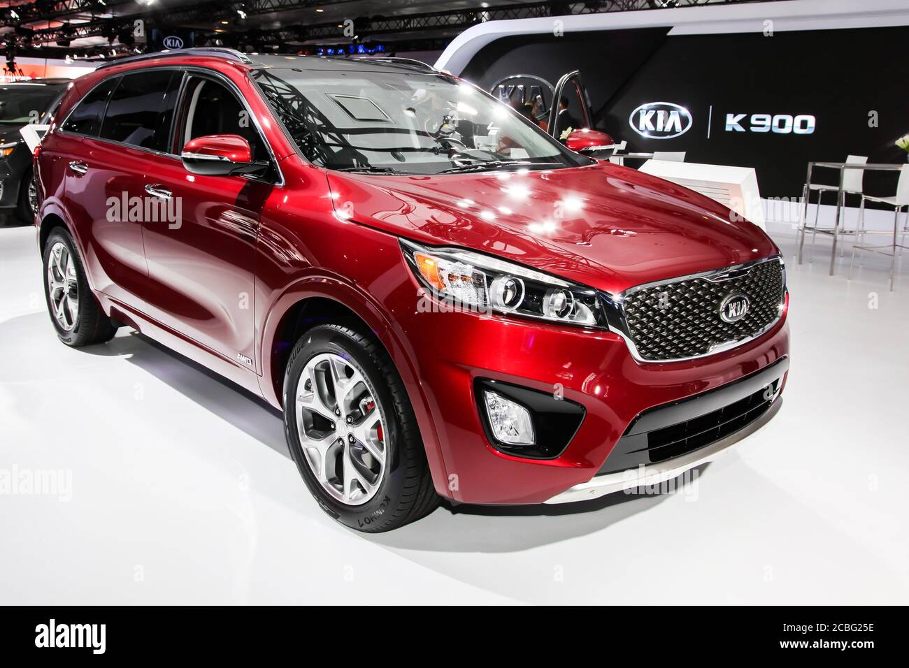 KIA stellt KIA Sorento SX AWD auf der 2015 New aus York International Auto Show Stockfoto