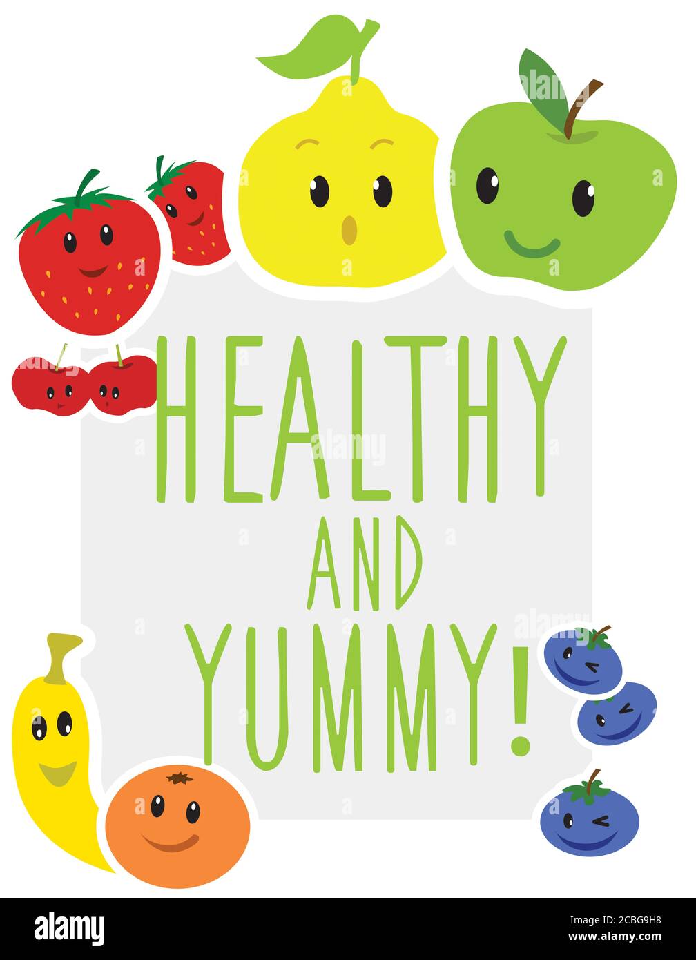 Poster Design mit einem japanischen minimalistischen einfachen kawaii Stil auf Ein weißer Hintergrund Stockfoto