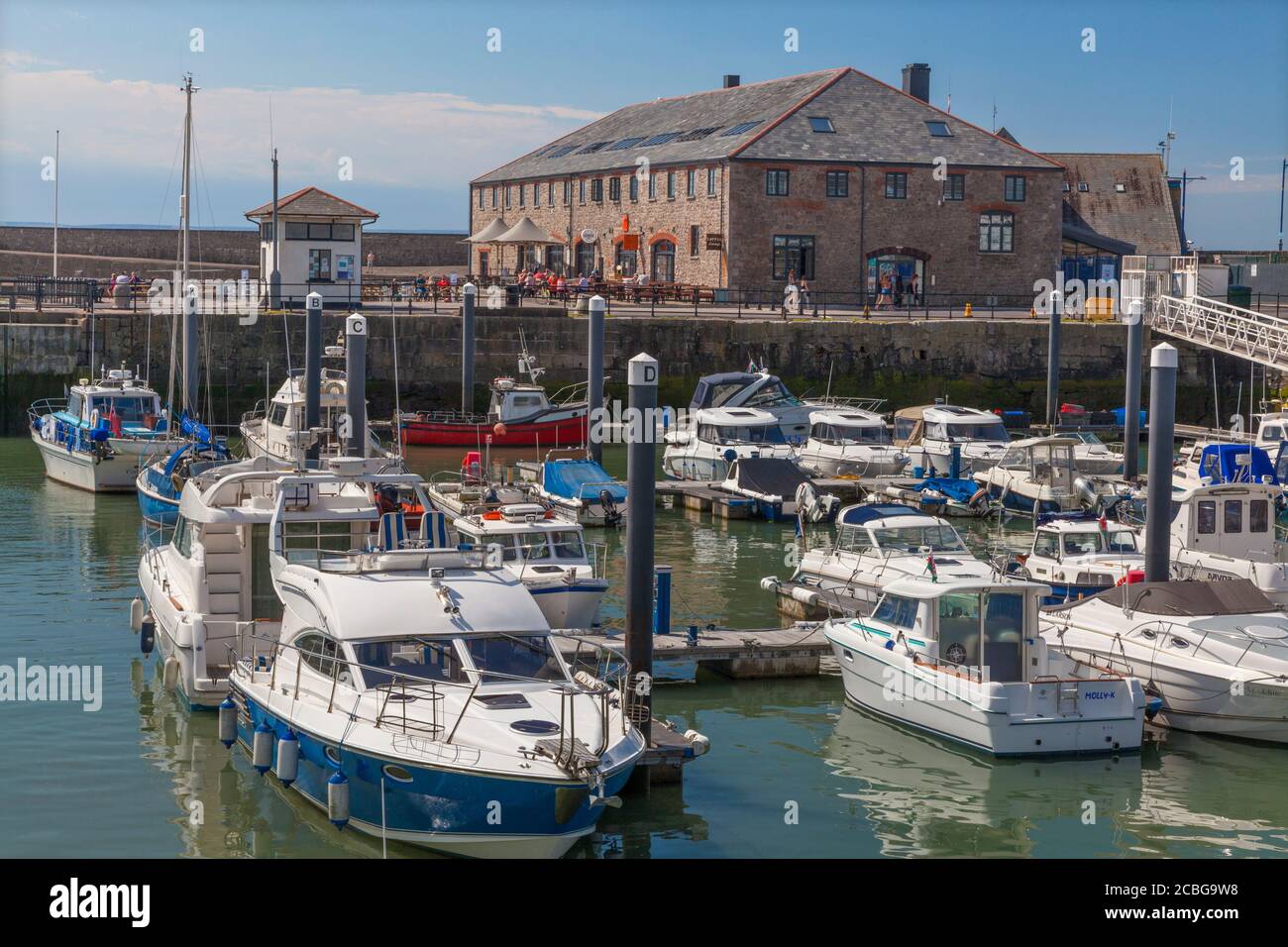 Hafen von Porthcawl, Porthcawl, South Wales, UK Stockfoto