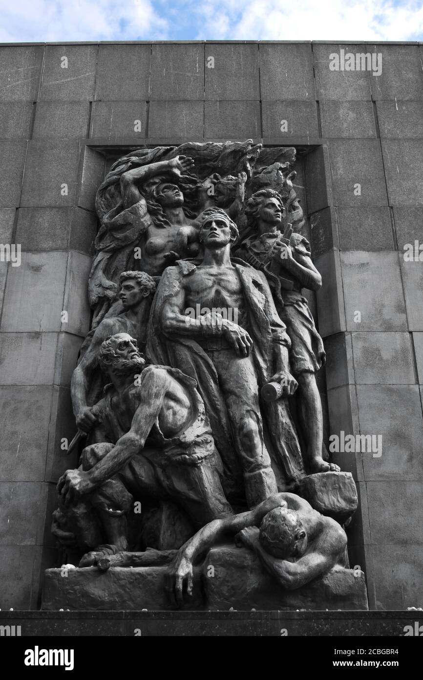 Ghetto Aufstand in Warschau Denkmal Stockfoto