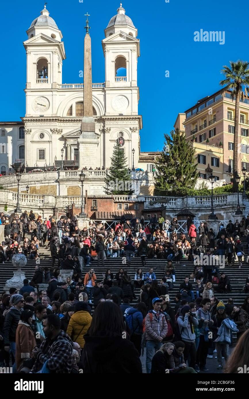 Spanische Treppe-Treppe in Rom Italien Stockfoto